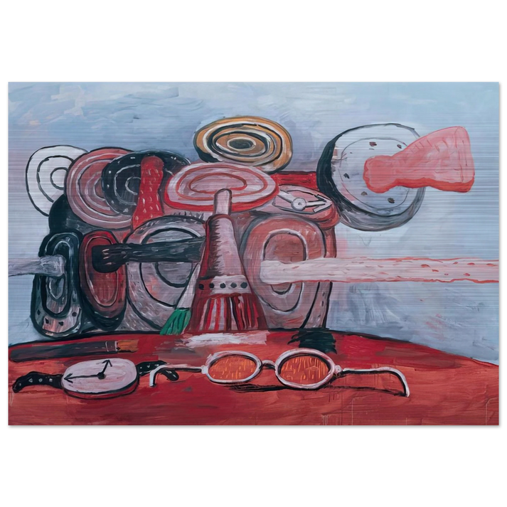 AS IT GOES - Philip Guston Brushed Aluminum Print - 70x100 cm / 28x40 inches | Philip Guston Aluminum Print | Philip Guston Prints