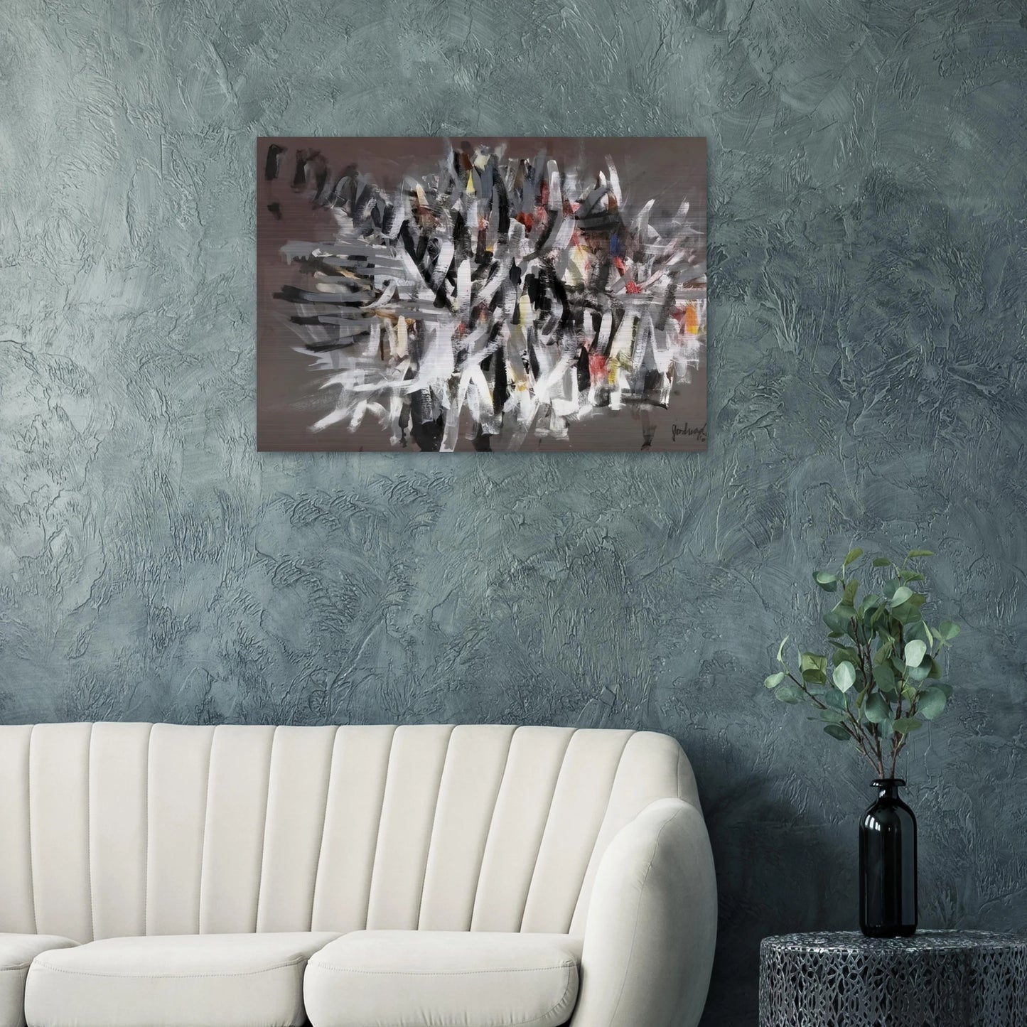 Figure II - 2002 - Robert Goodnough Brushed Aluminum Print - 70x100 cm / 28x40 inches | Robert Goodnough Aluminum Print | Robert Goodnough Prints
