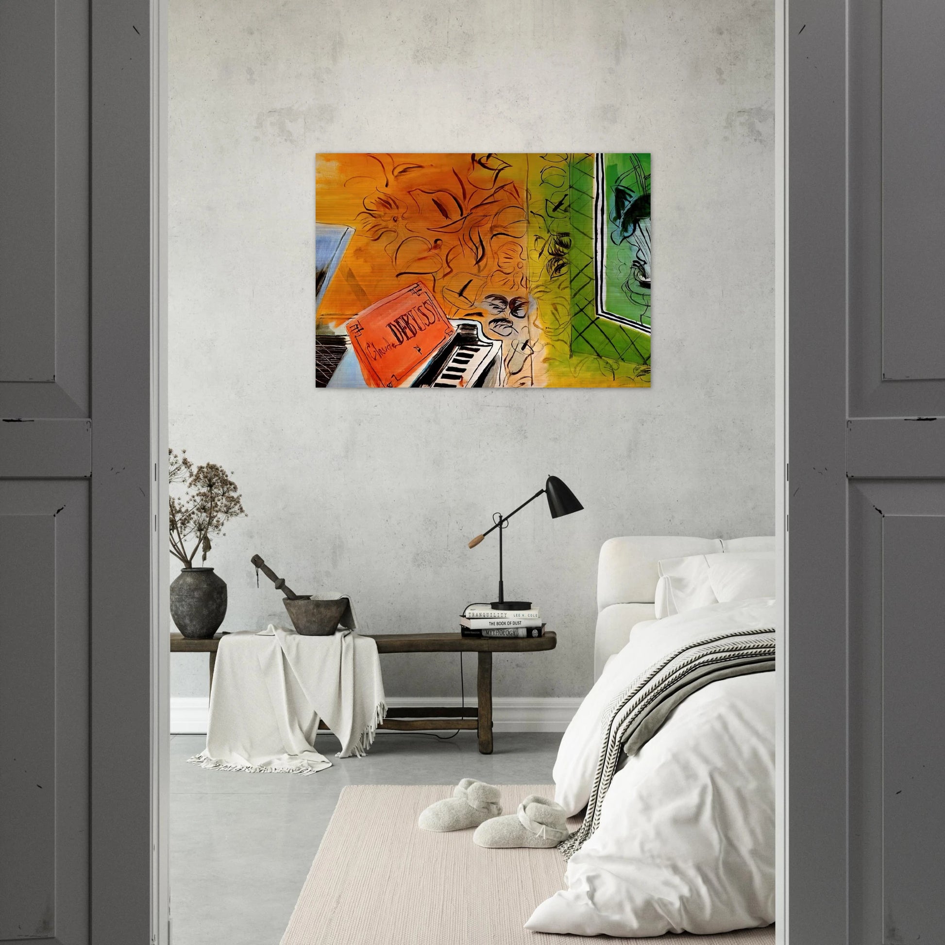 HOMAGE TO CLAUDE DEBUSSY 1952 - Raoul Dufy Brushed Aluminum Print - 70x100 cm / 28x40 inches | Raoul Dufy Aluminum Print | Raoul Dufy Prints
