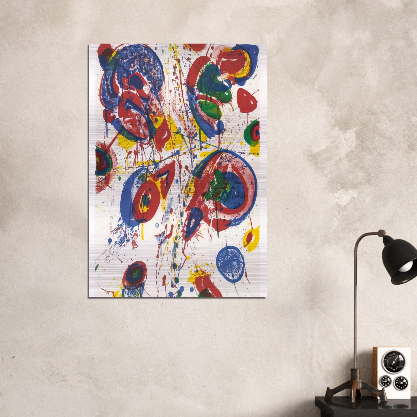 Bright Nothing - Sam Francis Brushed Aluminum Print - 70x100 cm / 28x40 inches | Sam Francis Aluminum Print | Sam Francis Prints