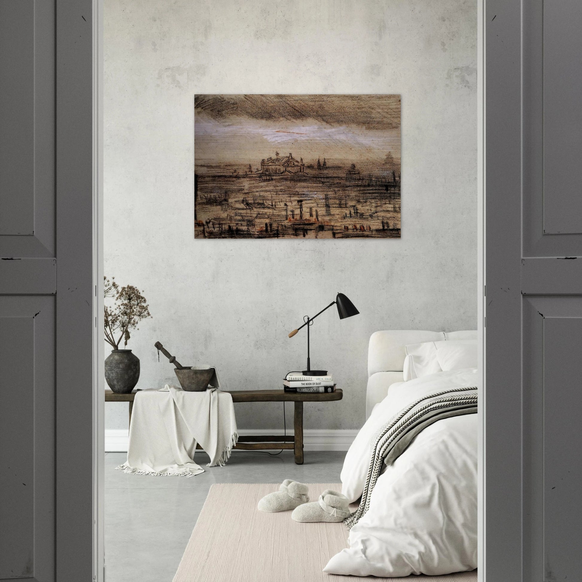 A View of Paris with the Op - Vincent van Gogh Brushed Aluminum Print - 70x100 cm / 28x40 inches | Vincent van Gogh Aluminum Print | Vincent van Gogh Prints