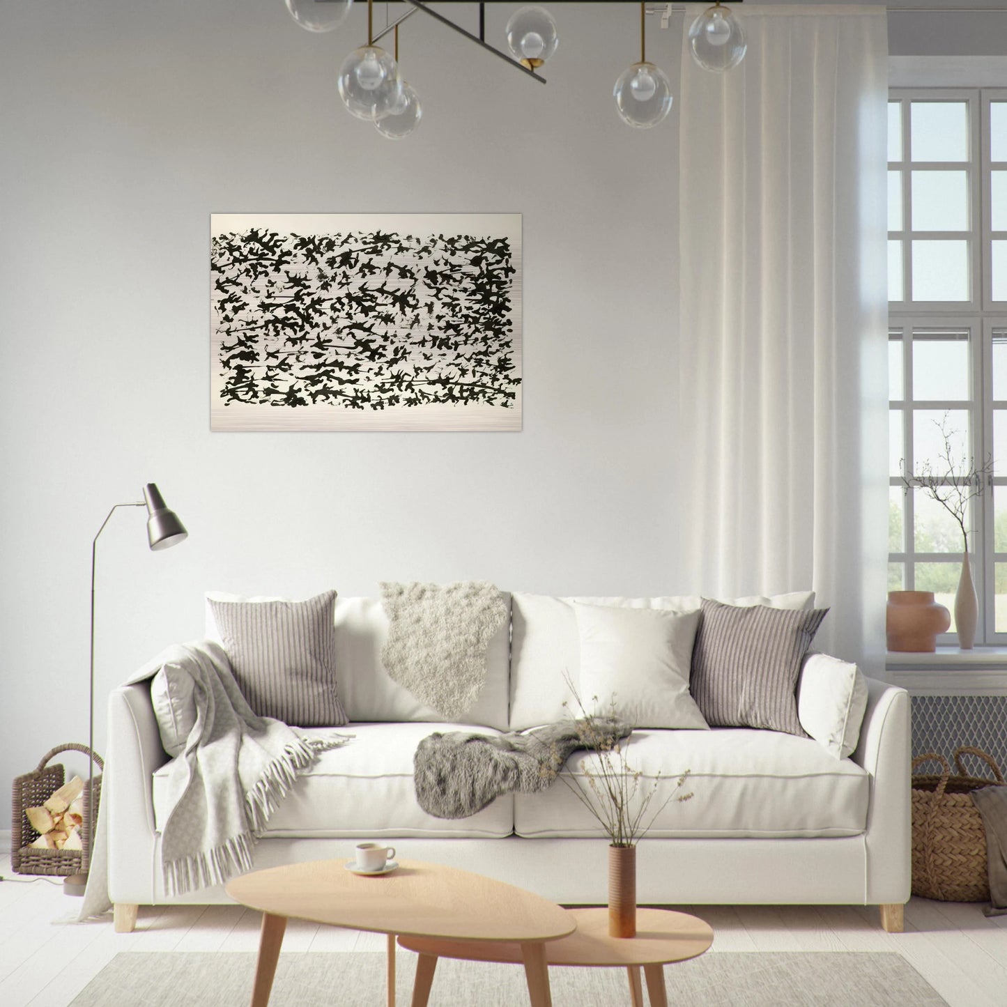 UNTITLED 7 - Henri Michaux Brushed Aluminum Print - 70x100 cm / 28x40 inches | Henri Michaux Aluminum Print | Henri Michaux Prints