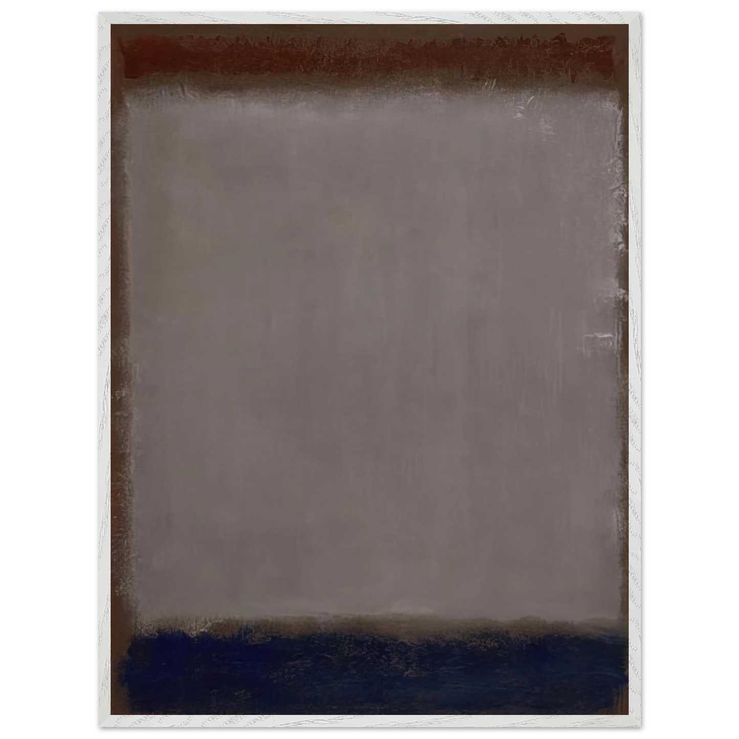 Mark Rothko - Lavender and Mulberry - 1959 Wall Art - 30x40 cm / 12x16 inches - Premium Wooden Framed Poster With Fine Art Paper-canvas - White frame