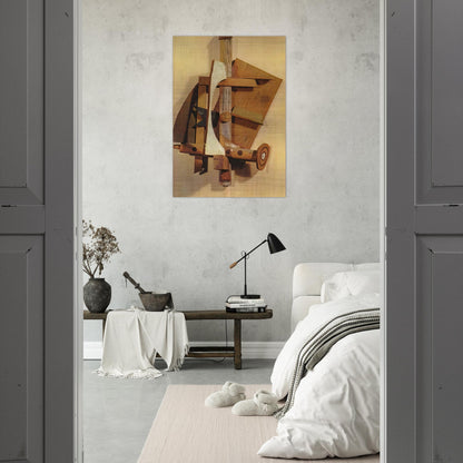 Mandolin - Pablo Picasso Brushed Aluminum Print - 70x100 cm / 28x40 inches | Pablo Picasso Aluminum Print | Pablo Picasso Prints