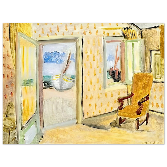 Henri Matisse - INTERIOR OPEN DOOR 1920  75x100 cm / 30x40inches Fine Art Poster