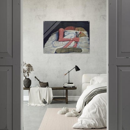 COUPLE IN BED - Philip Guston Acrylic Print - 70x100 cm / 28x40″ inches