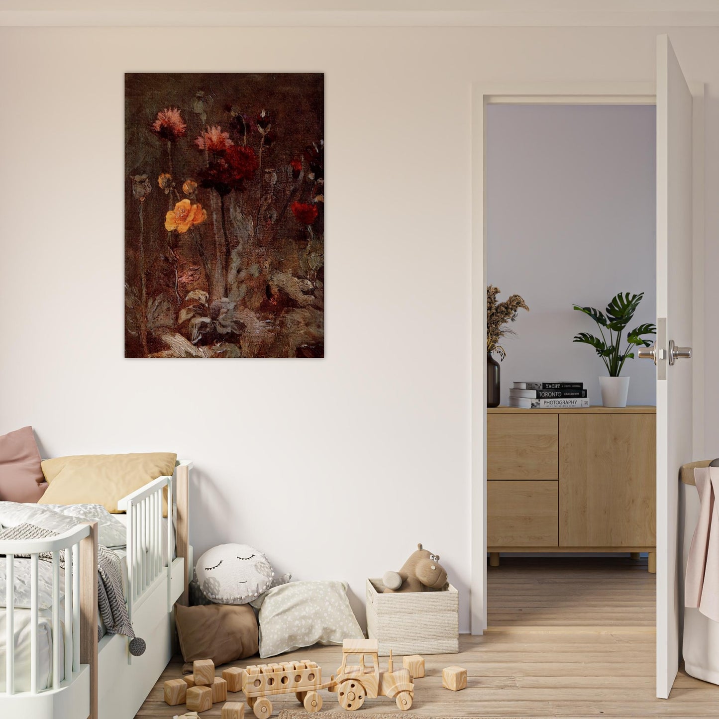Still Life with Scabiosa and Ranunculus - Vincent van Gogh Brushed Aluminum Print - 70x100 cm / 28x40 inches | Vincent van Gogh Aluminum Print | Vincent van Gogh Prints