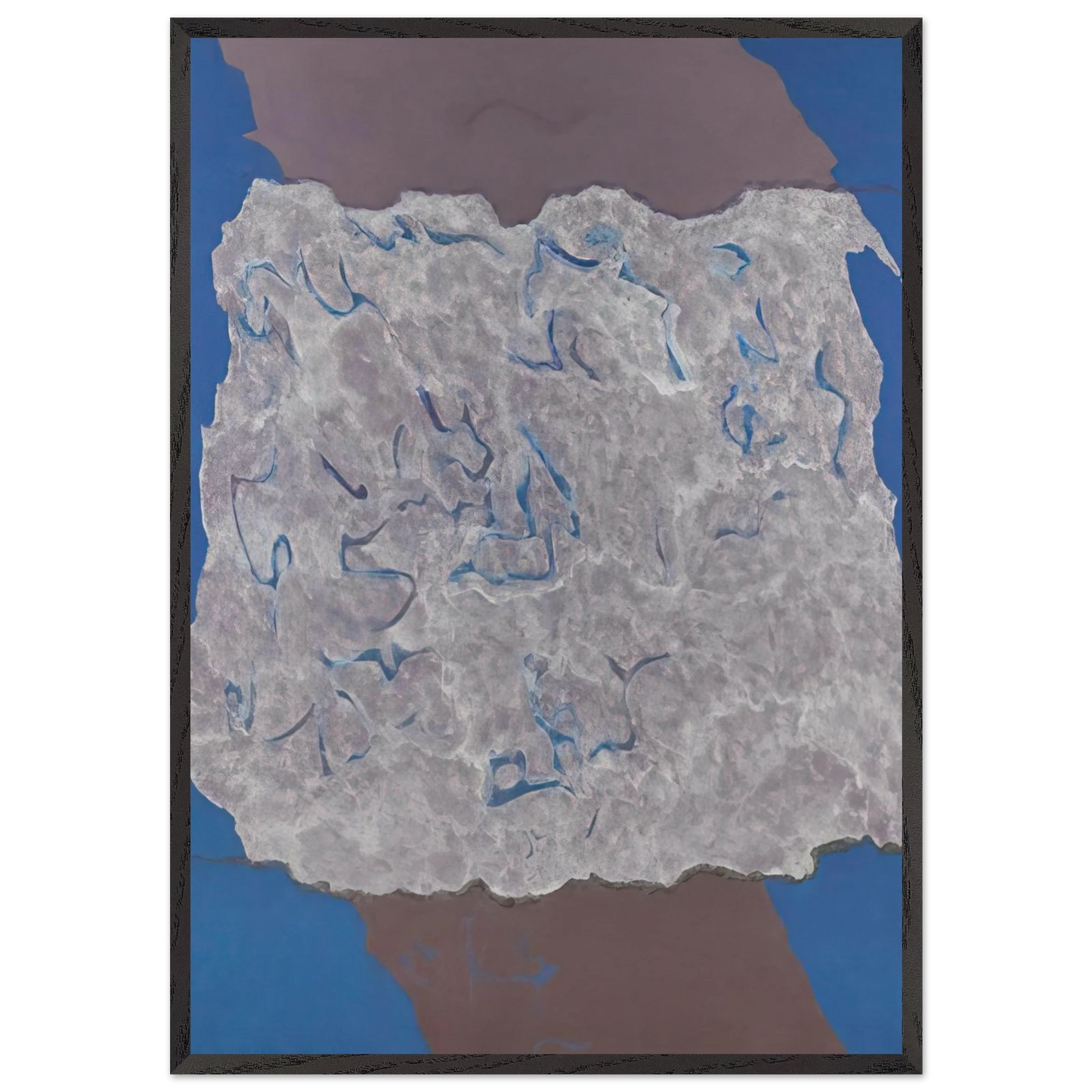 Wall artInfinity Field Jerusalem Series - 1983 - Theodoros Stamos 70x100 cm / 28x40 inches Framed Art Print – Black Wooden Frame