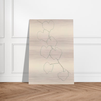 Grape Leaves II - Ellsworth Kelly Brushed Aluminum Print - 70x100 cm / 28x40 inches | Ellsworth Kelly Aluminum Print | Ellsworth Kelly Prints