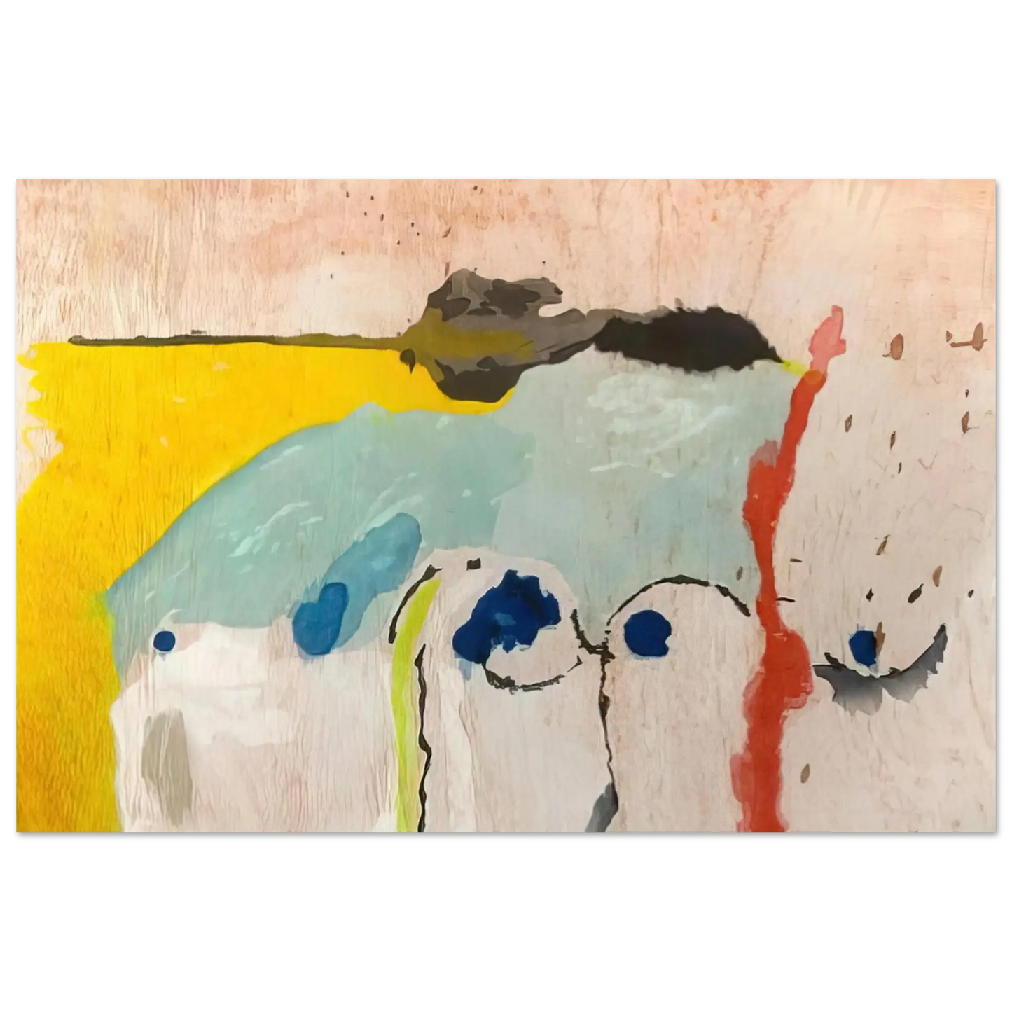 Helen Frankenthaler - Tales of Genji I - 1998 Wall art - 60x80 cm / 24x32 Inches - Fine Art Poster - -