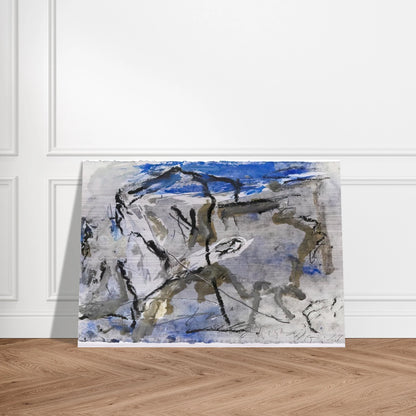 GE-11 - 1997 - Emil Schumacher Brushed Aluminum Print - 70x100 cm / 28x40 inches | Emil Schumacher Aluminum Print | Emil Schumacher Prints