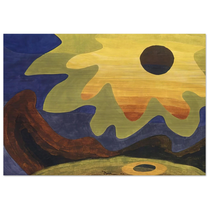Sun - 1943 - Arthur Dove Brushed Aluminum Print - 70x100 cm / 28x40 inches | Arthur Dove Aluminum Print | Arthur Dove Prints