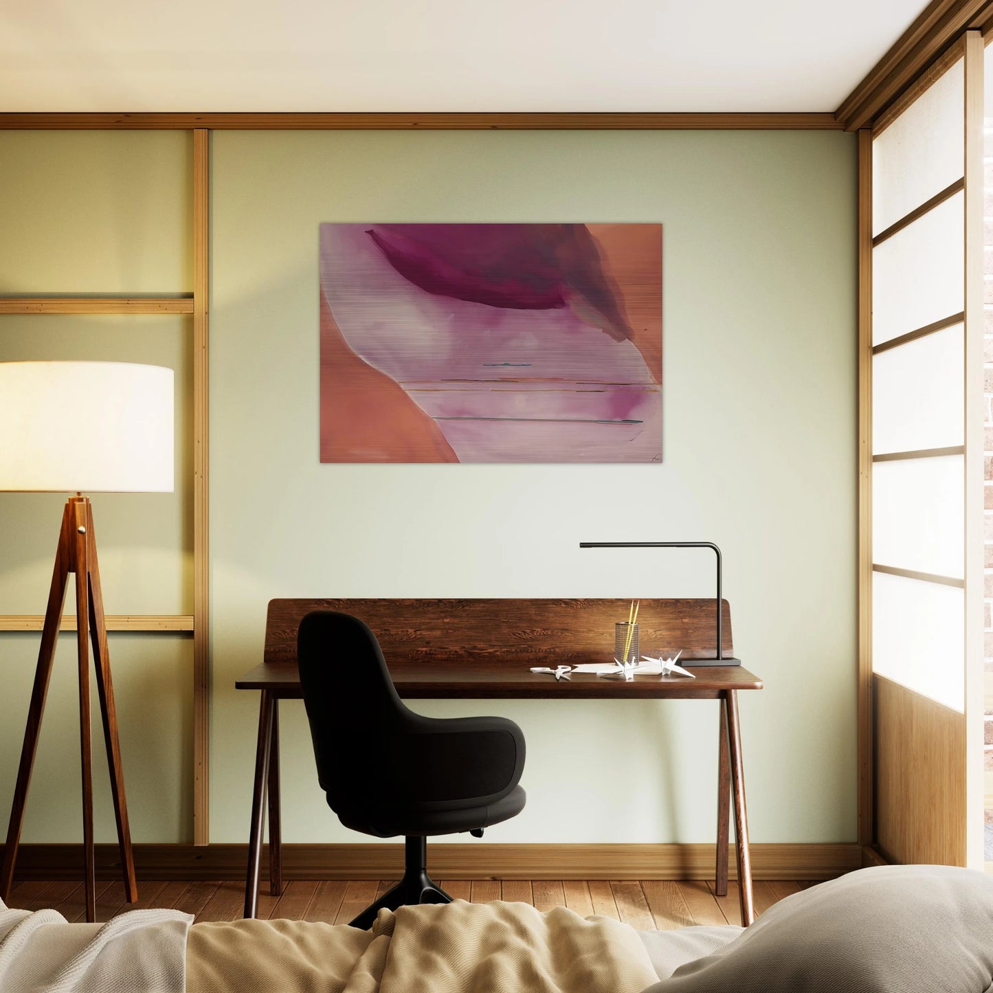 Pendulum - 1972 - Helen Frankenthaler Brushed Aluminum Print - 70x100 cm / 28x40 inches | Helen Frankenthaler Aluminum Print | Helen Frankenthaler Prints