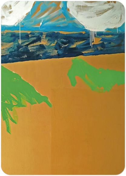Paesaggio anemico - 1973 By Mario Schifano Pack of 10 Post Cards | Mario Schifano Post Cards | A6 (10.5 x 14.8 cm) - 4.1 x 5.8 inches