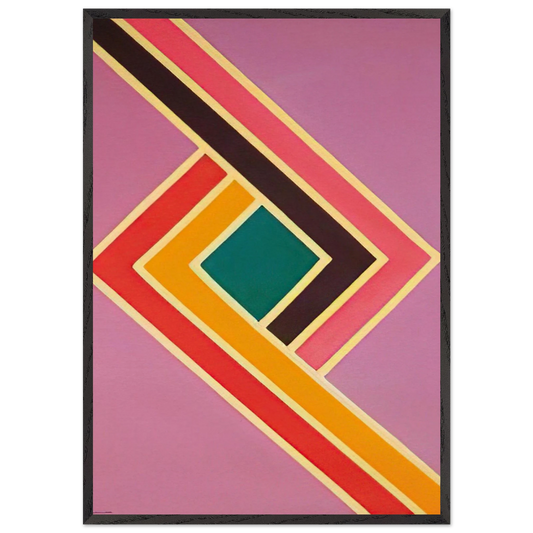 Comet I - Sam Gilliam 70x100 cm / 28x40 inches Framed Art Print – Black Wooden Frame