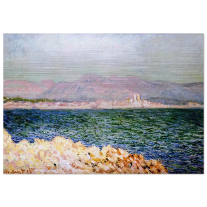 The Gulf of Antibes - claude monet Brushed Aluminum Print - 70x100 cm / 28x40 inches | claude monet Aluminum Print | claude monet Prints