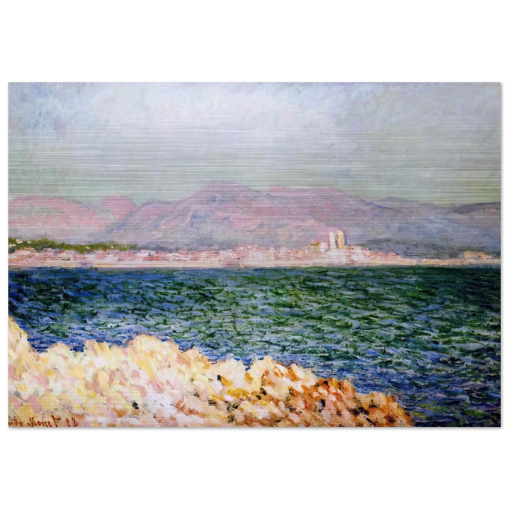 The Gulf of Antibes - claude monet Brushed Aluminum Print - 70x100 cm / 28x40 inches | claude monet Aluminum Print | claude monet Prints