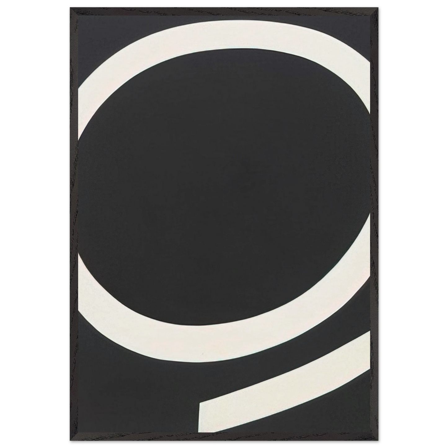 Running White - Ellsworth Kelly 70x100 cm / 28x40 inches Framed Art Print – Black Wooden Frame