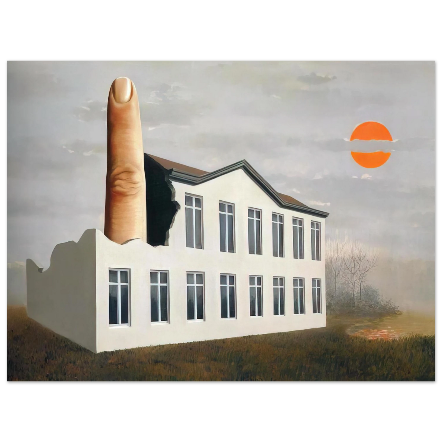 Rene Magritte - THE REVEALING OF THE PRESENT 1936  75x100 cm / 30x40inches Fine Art Poster