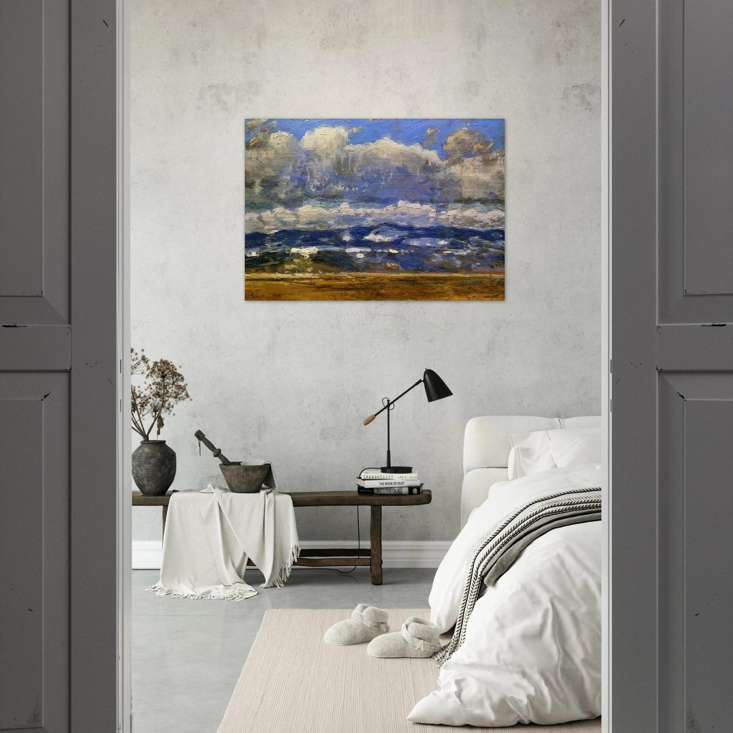 Over the Great Divide - Childe Hassam Brushed Aluminum Print - 70x100 cm / 28x40 inches | Childe Hassam Aluminum Print | Childe Hassam Prints