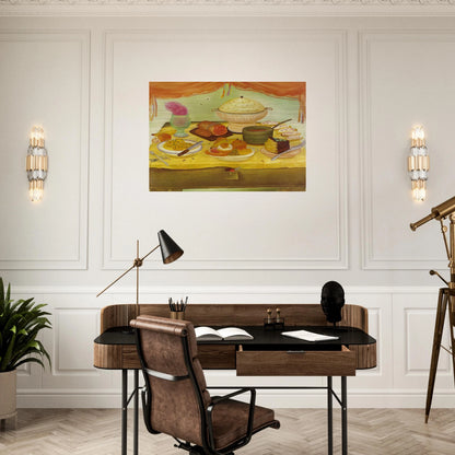 STILL LIFE - Fernando Botero Brushed Aluminum Print - 70x100 cm / 28x40 inches | Fernando Botero Aluminum Print | Fernando Botero Prints