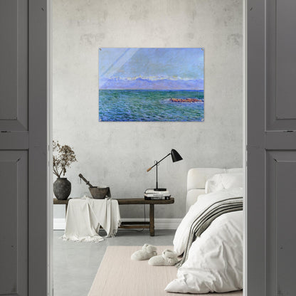 The Sea and the Alps - claude monet Acrylic Print - 70x100 cm / 28x40″ inches | claude monet Wall Art | claude monet Prints
