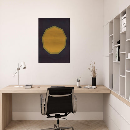 Nine-Sided Figure - Sol LeWitt Brushed Aluminum Print - 70x100 cm / 28x40 inches | Sol LeWitt Aluminum Print | Sol LeWitt Prints