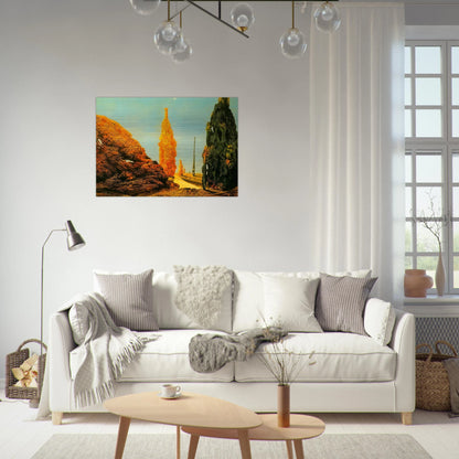 Lone Tree and United Trees - Max Ernst Brushed Aluminum Print - 70x100 cm / 28x40 inches | Max Ernst Aluminum Print | Max Ernst Prints