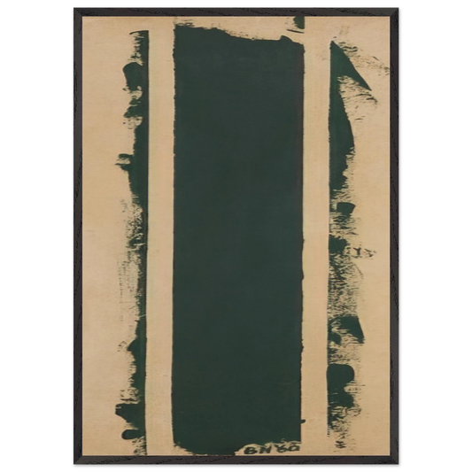 Treble - Barnett Newman 70x100 cm / 28x40 inches Framed Art Print – Black Wooden Frame
