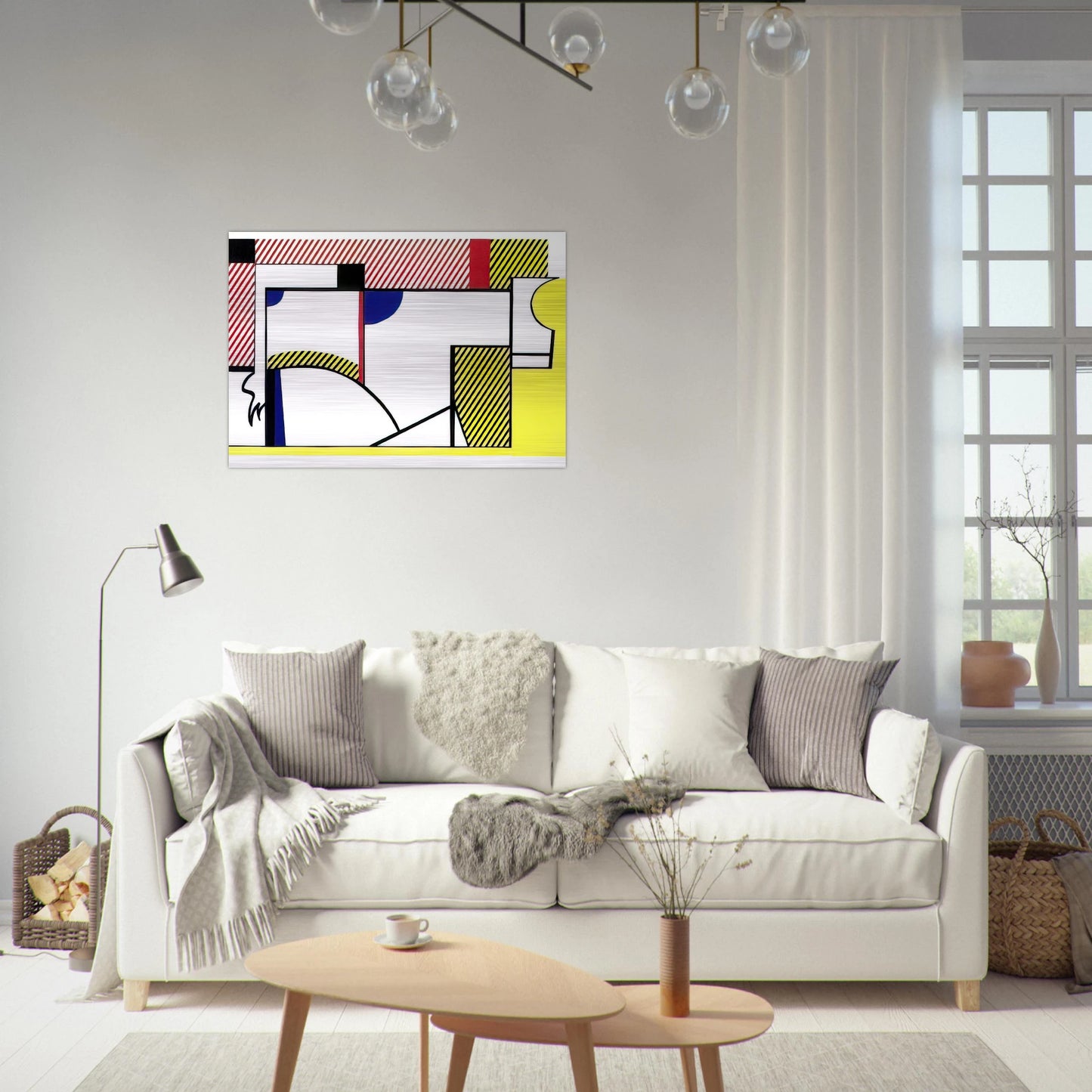 BULL VI 1973 - Roy Lichtenstein Brushed Aluminum Print - 70x100 cm / 28x40 inches | Roy Lichtenstein Aluminum Print | Roy Lichtenstein Prints