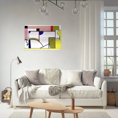 BULL VI 1973 - Roy Lichtenstein Brushed Aluminum Print - 70x100 cm / 28x40 inches | Roy Lichtenstein Aluminum Print | Roy Lichtenstein Prints