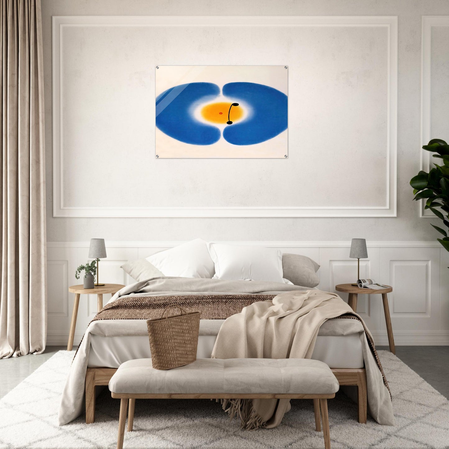 Blue Mandala - 1978 - Victor Pasmore Acrylic Print - 70x100 cm / 28x40″ inches | Victor Pasmore Wall Art | Victor Pasmore Prints