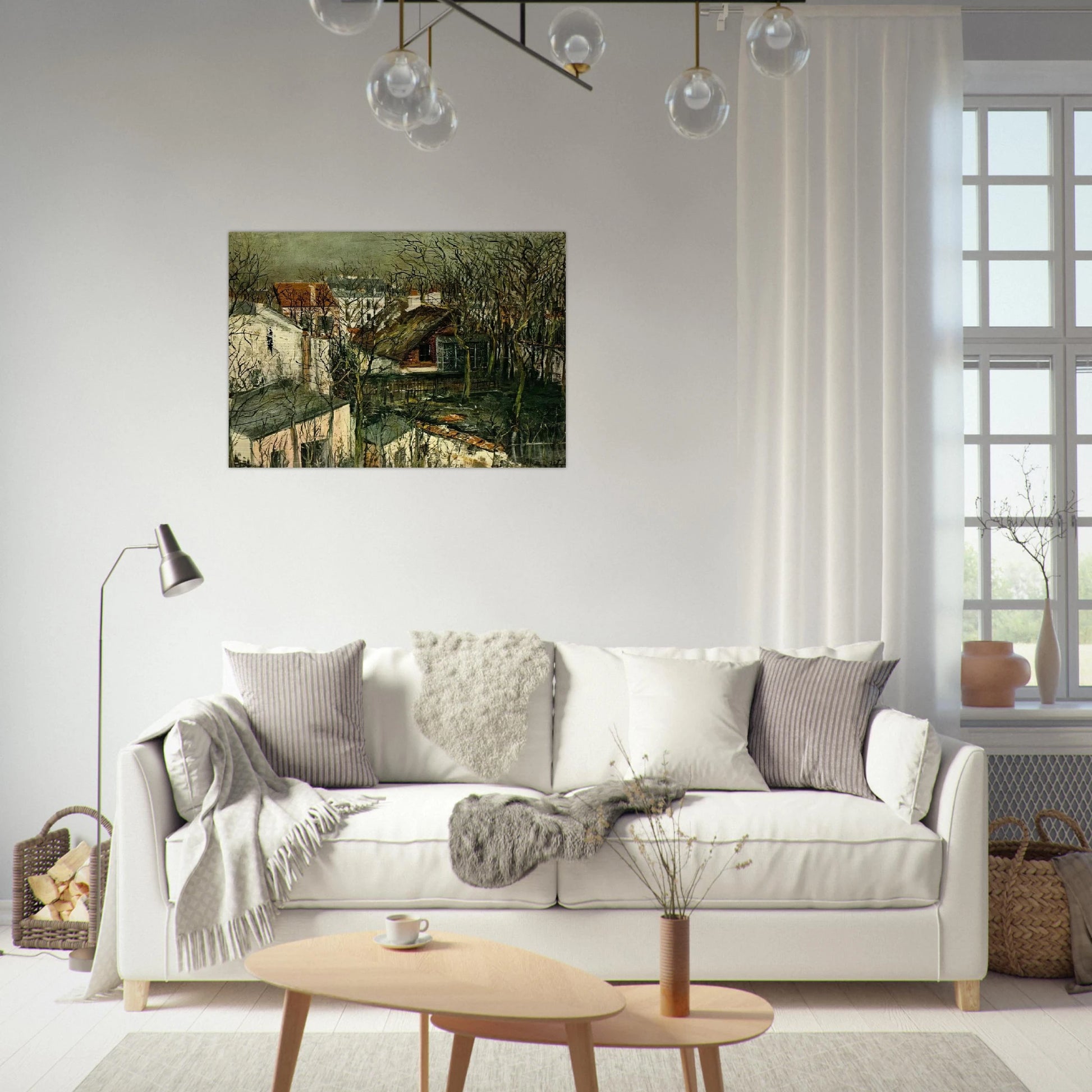 THE BERLIOZ HOUSE - Maurice Utrillo Brushed Aluminum Print - 70x100 cm / 28x40 inches | Maurice Utrillo Aluminum Print | Maurice Utrillo Prints
