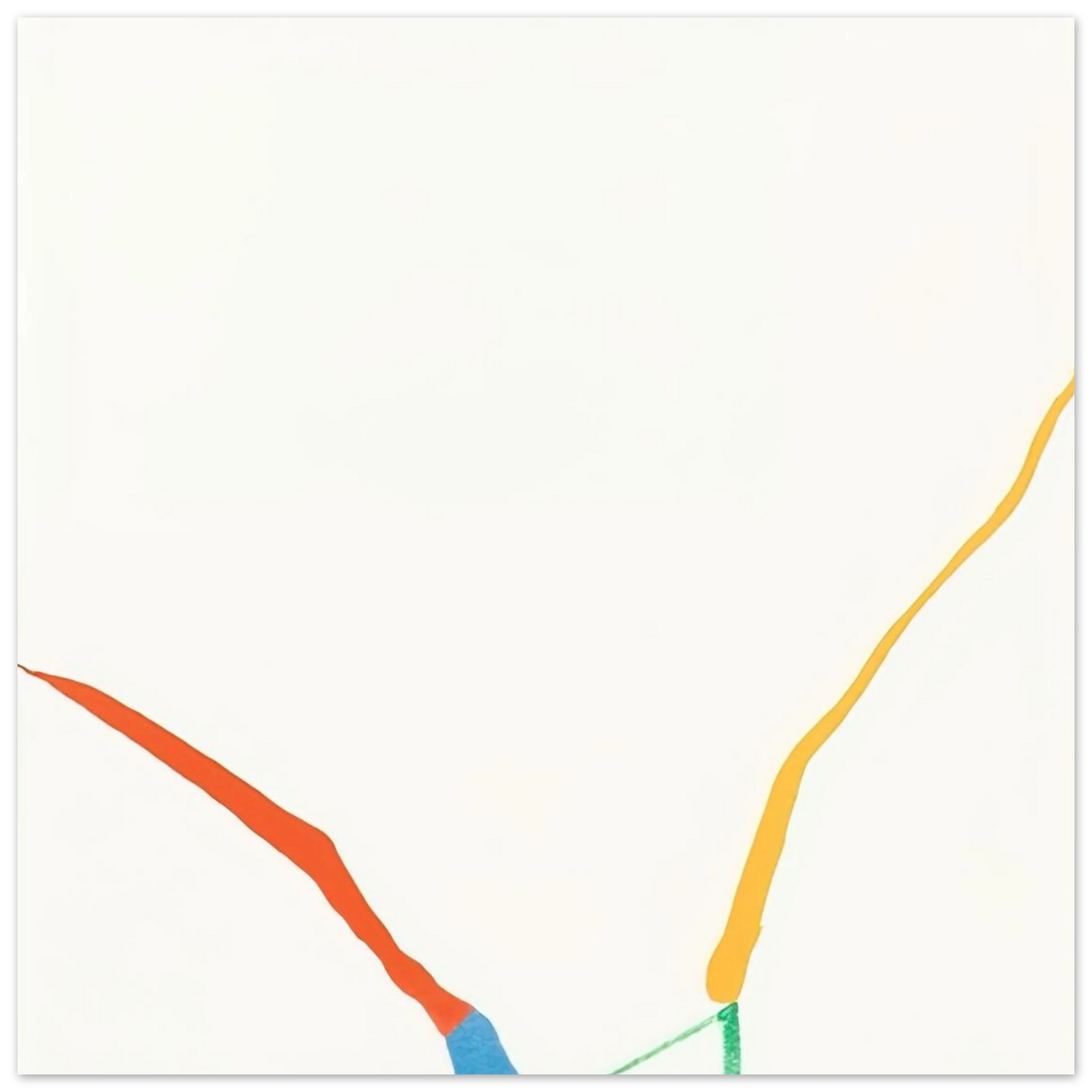 Helen Frankenthaler - What Red Lines Can Do - 1970 Wall art - 75x100 cm / 30x40 inches - Fine Art Poster-canvas - -