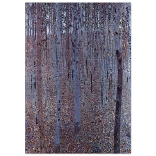 BUCHENHAIN - Gustav Klimt Brushed Aluminum Print - 70x100 cm / 28x40 inches | Gustav Klimt Aluminum Print | Gustav Klimt Prints