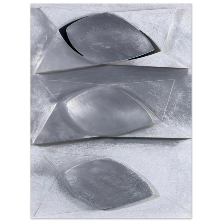 Gyula Kosice - Composition-Relief - Concretism  75x100 cm / 30x40inches Fine Art Poster