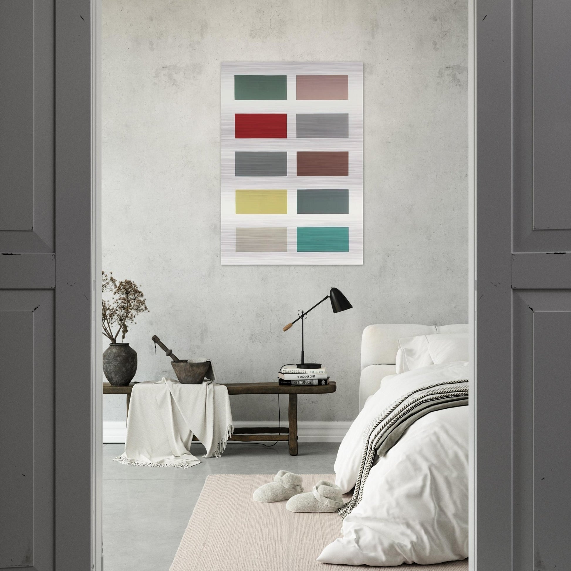TEN COLOURS 1966 - Gerhard Richter Brushed Aluminum Print - 70x100 cm / 28x40 inches | Gerhard Richter Aluminum Print | Gerhard Richter Prints