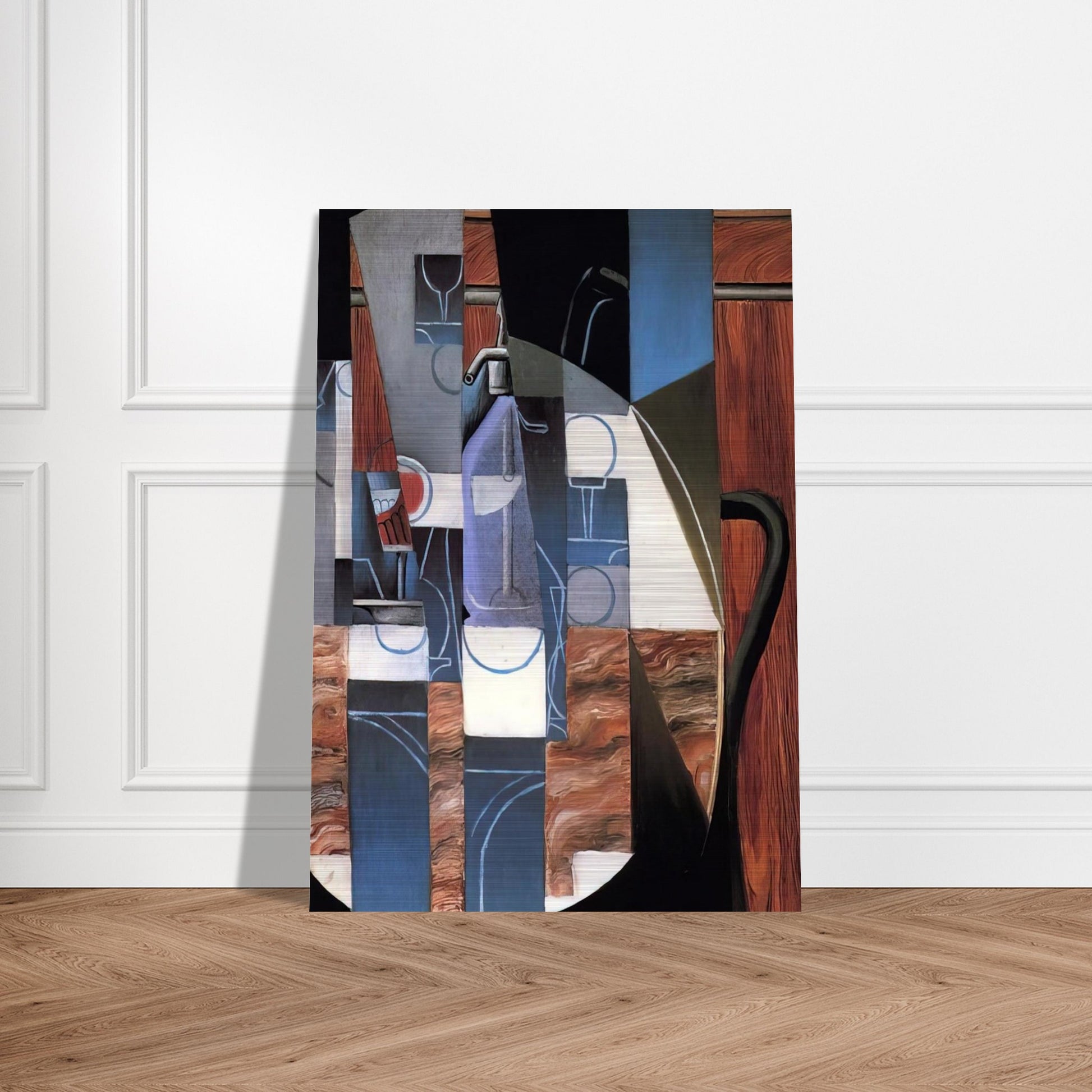 THE SIPHON 1913 - Juan Gris Brushed Aluminum Print - 70x100 cm / 28x40 inches | Juan Gris Aluminum Print | Juan Gris Prints