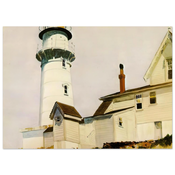 Edward Hopper - Light at Two lights Fine Art Poster
