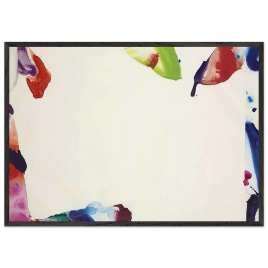 ST-G70-033 - Sam Francis 70x100 cm / 28x40 inches Framed Art Print – Black Wooden Frame