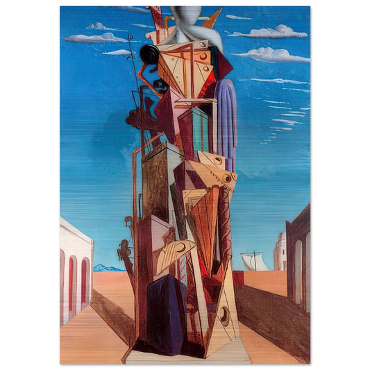 THE GREAT MACHINE 1925 - Giorgio de Chirico Brushed Aluminum Print - 70x100 cm / 28x40 inches | Giorgio de Chirico Aluminum Print | Giorgio de Chirico Prints