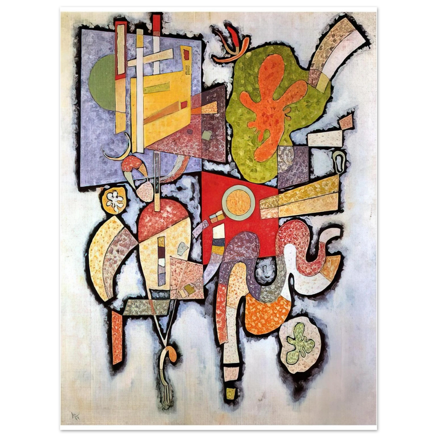 Wassily Kandinsky - COMPLEX SIMPLE 1939  75x100 cm / 30x40inches Fine Art Poster
