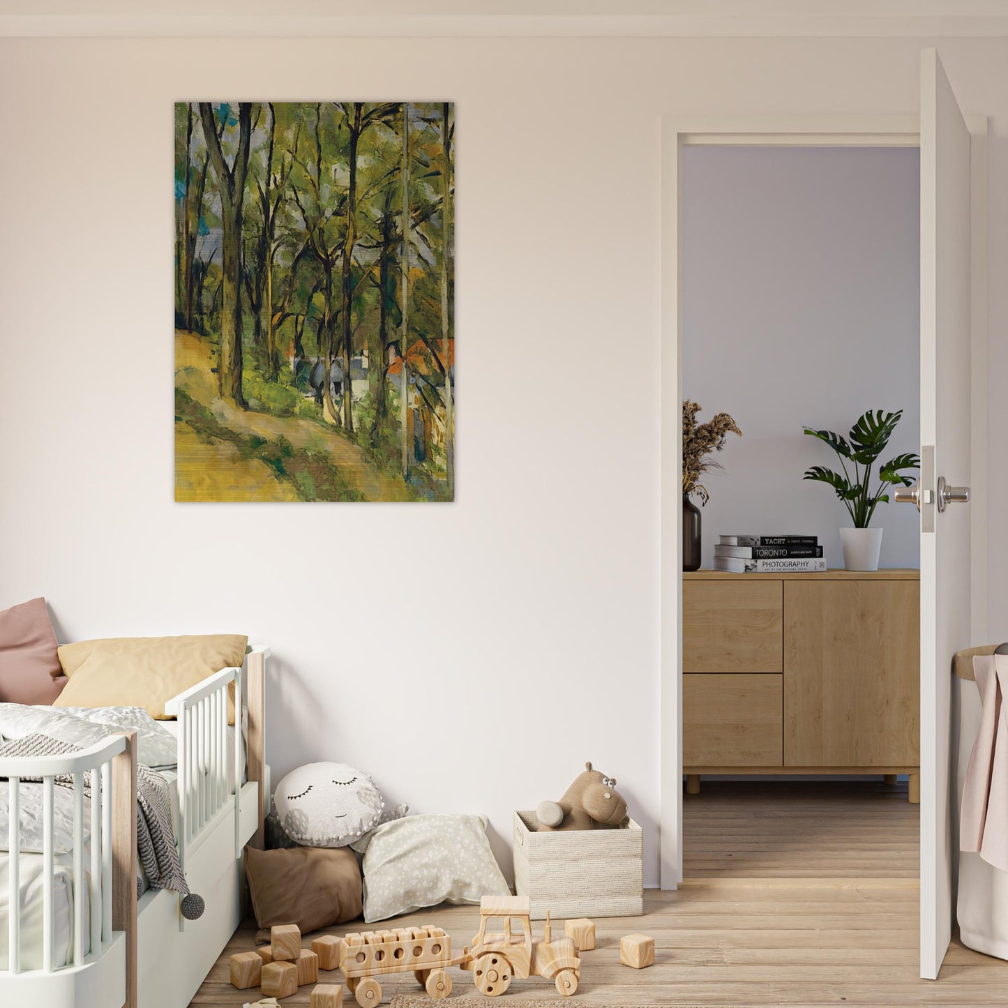 The Orchard - Paul Cézanne Brushed Aluminum Print - 70x100 cm / 28x40 inches | Paul Cézanne Aluminum Print | Paul Cézanne Prints