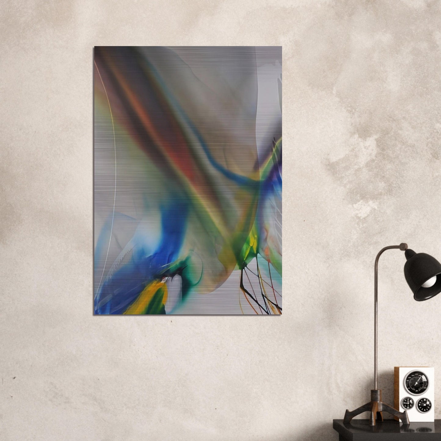 Phenomena Merlins Mantle - 1970 - Paul Jenkins Brushed Aluminum Print - 70x100 cm / 28x40 inches | Paul Jenkins Aluminum Print | Paul Jenkins Prints