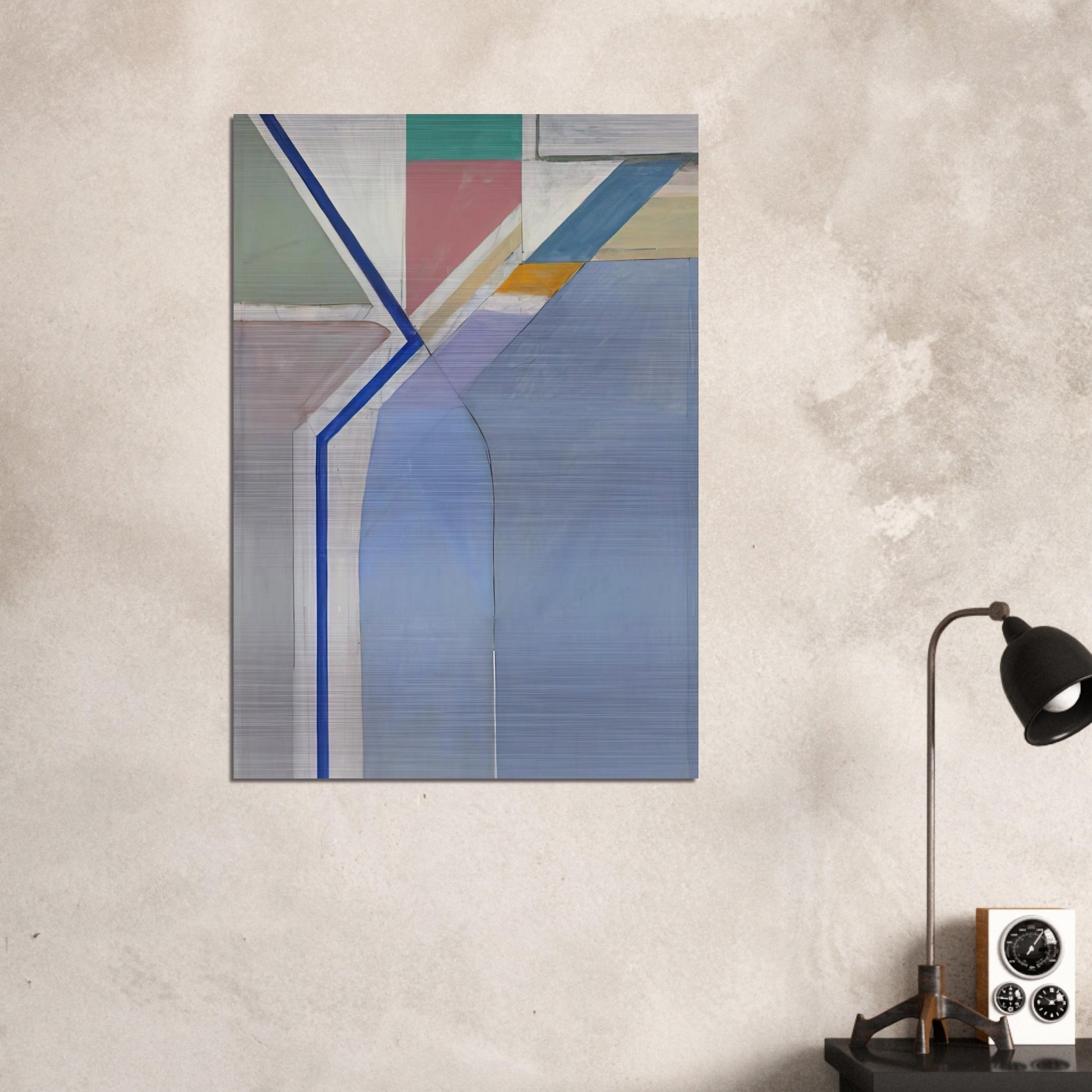 Ocean Park #24 - Richard Diebenkorn Brushed Aluminum Print - 70x100 cm / 28x40 inches | Richard Diebenkorn Aluminum Print | Richard Diebenkorn Prints