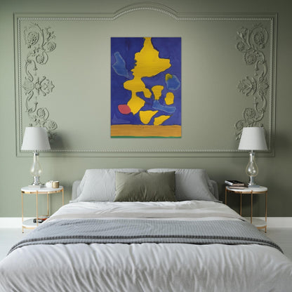 Saturn Revisited - 1964 - Helen Frankenthaler Brushed Aluminum Print - 70x100 cm / 28x40 inches | Helen Frankenthaler Aluminum Print | Helen Frankenthaler Prints