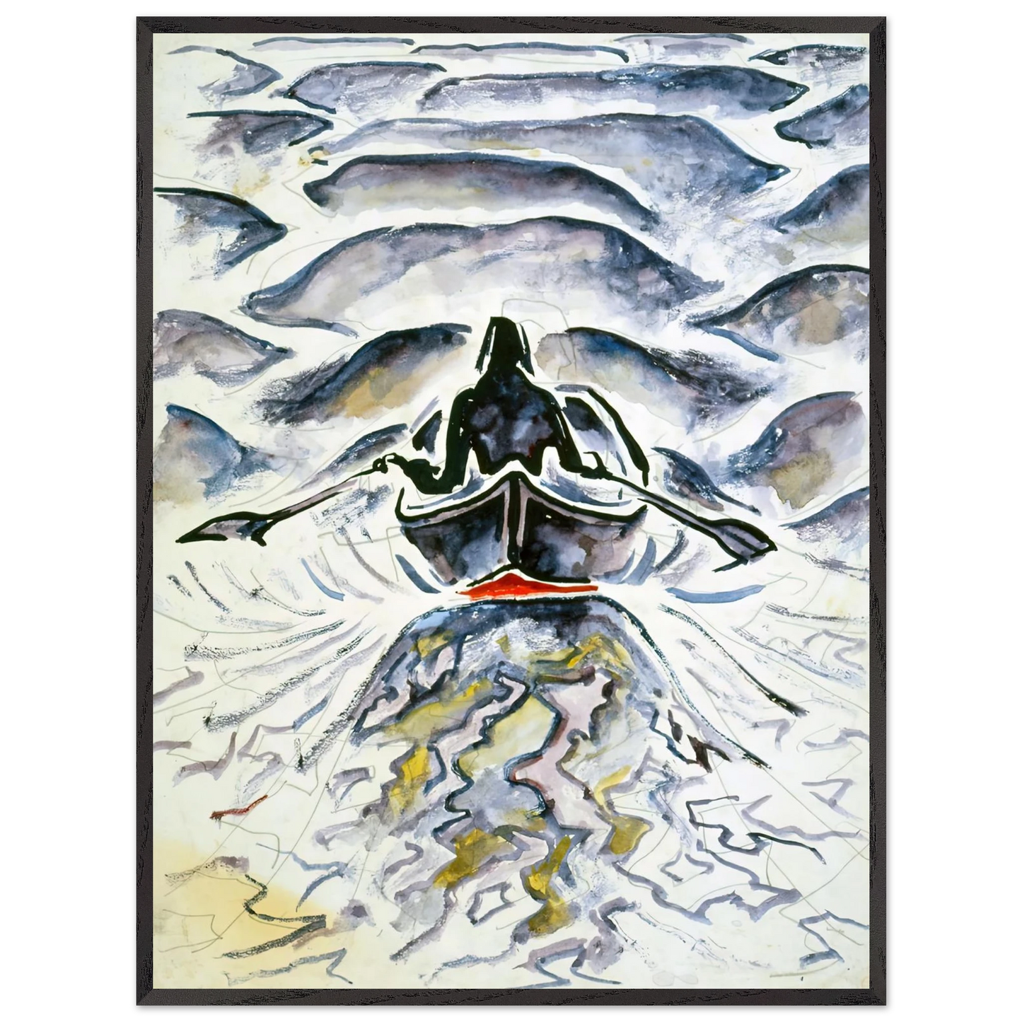 Walter Inglis Anderson - Walter Anderson Wall art - 15x20 cm / 6x8 inches - Premium Wooden Framed Poster With Fine Art Paper-canvas - White frame