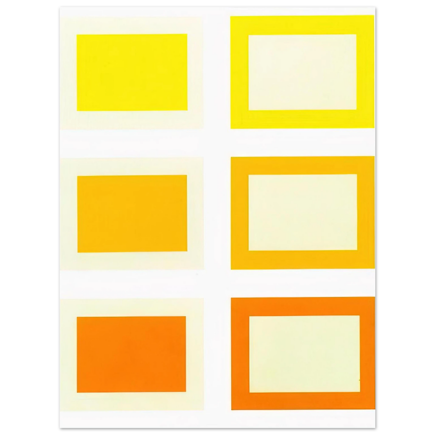 Donald Judd - Untitled Schellmann #187-192 - 1990  75x100 cm / 30x40inches Fine Art Poster