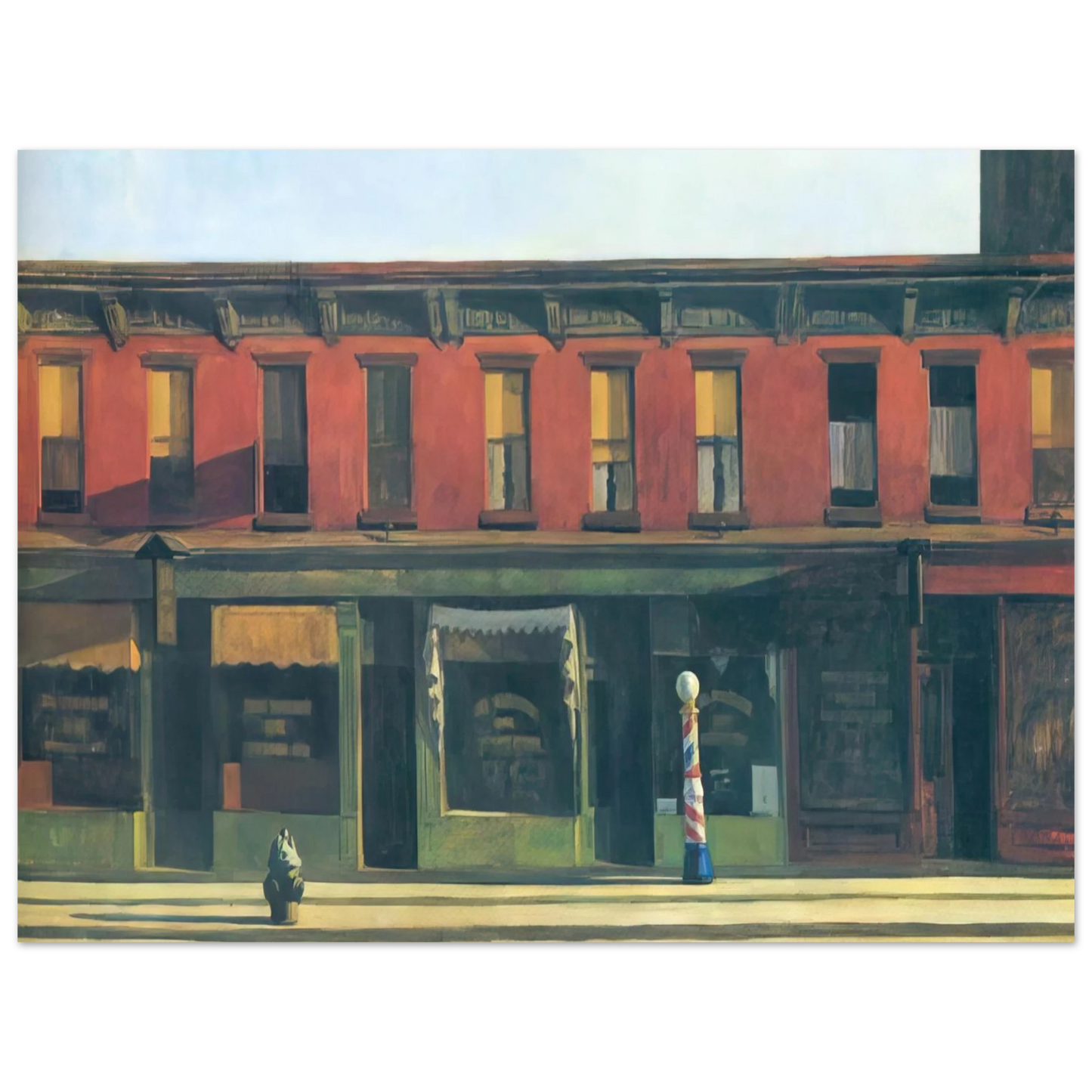 Edward Hopper - Early Sunday Morning Fine Art Poster