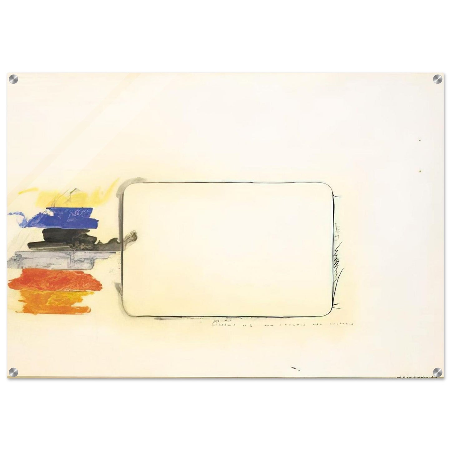 Disegno n. 2 per l'occhio del critico - Art Informel - Mario Schifano Acrylic Print - 70x100 cm / 28x40″ inches